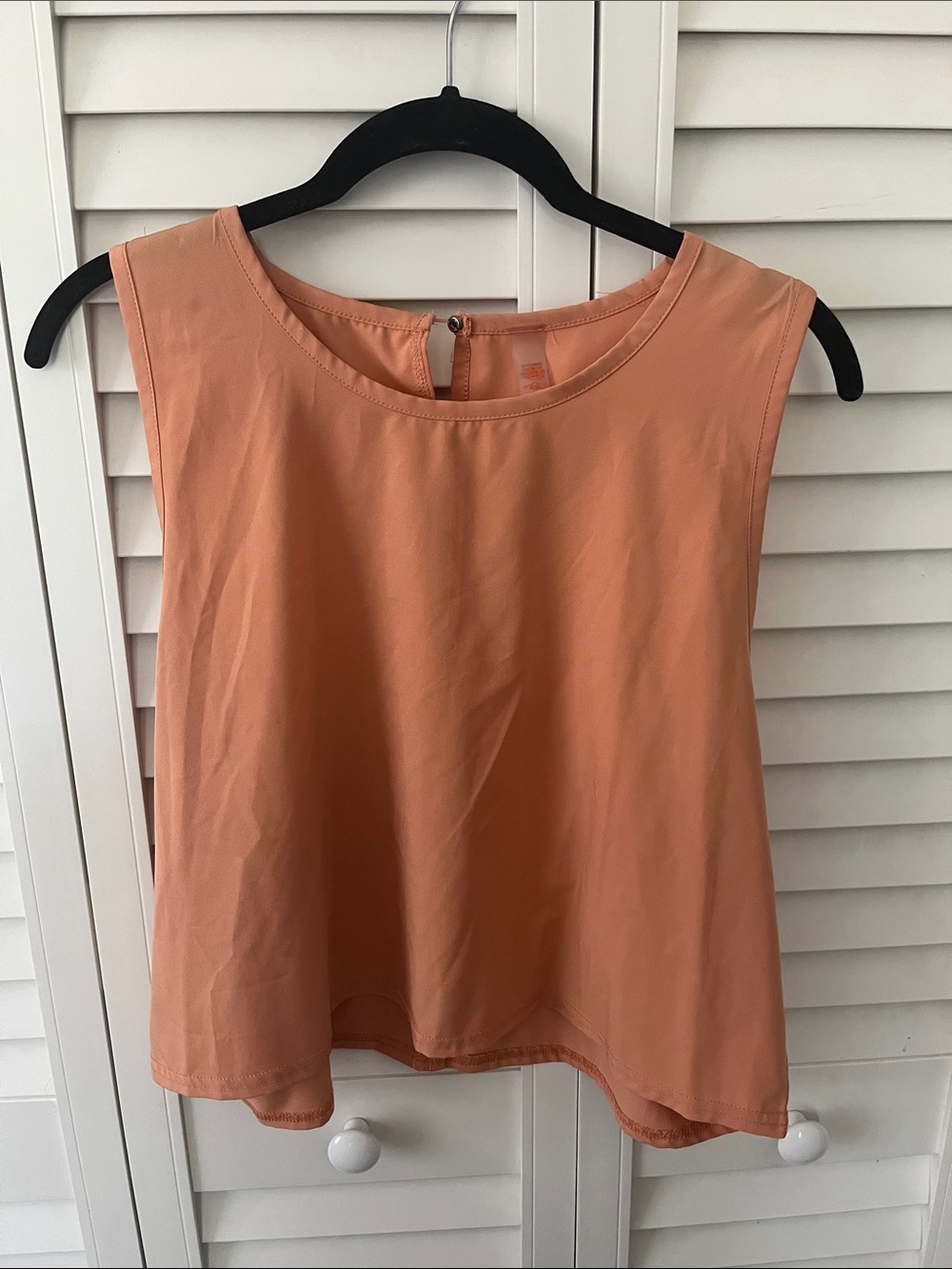 Mono b Sleeveless Dusty Peach/Orange athletic Top
